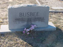 John H Busbee 