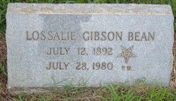 Lossie Lee <I>Gibson</I> Bean 