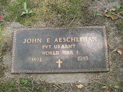 Private John E Aeschliman 