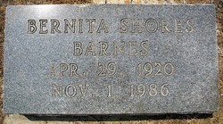 Bernita Beatrice <I>Shores</I> Barnes 