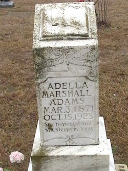 Adella <I>Marshall</I> Adams 