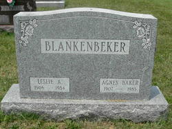 Agnes <I>Baker</I> Blankenbeker 