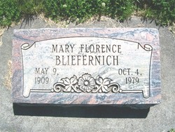 Mary Florence Bliefernich 