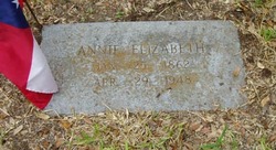 Anna Elizabeth “Annie” <I>Sanders</I> Miller 