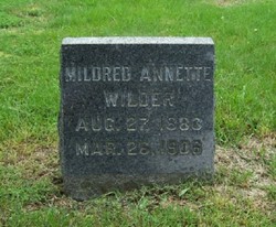 Mildred Annette <I>Wilder</I> Wilder 