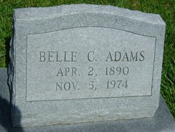 Belle C <I>Combs</I> Adams 