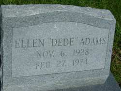 Ellen “DeDe” <I>Daniell</I> Adams 