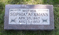Sophia <I>Homeier</I> Ackmann 