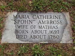 Maria Catherine <I>Spohn</I> Ambrose 