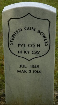 PVT Stephen Gum Bowles 