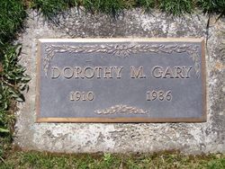 Dorothy Mildred <I>Billington</I> Gary 