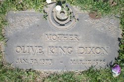 Olive <I>King</I> Dixon 
