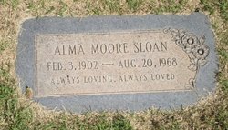 Alma Moore <I>Moore</I> Sloan 