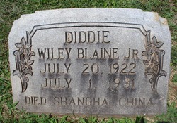 Wiley Blaine “Diddie” Newsome Jr.