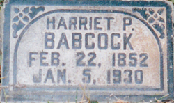 Harriet Persia <I>McKee</I> Babcock 