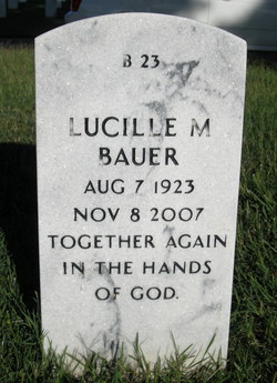 Lucille M <I>Best</I> Bauer 