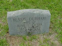 Martha Elizabeth “Bessie” <I>Durham</I> Cheek 