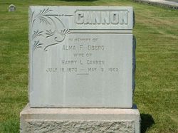 Alma Fredricka <I>Oberg</I> Cannon 