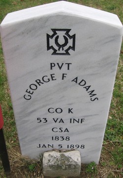 Pvt George F. Adams 