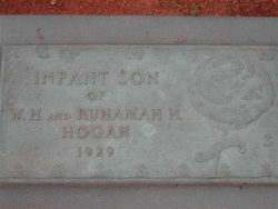 Infant Son Hogan 