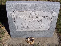 Rebecca O. <I>Horner</I> Corman 