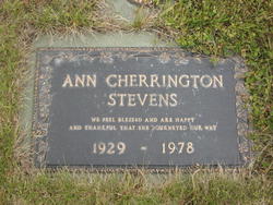 Ann Mary <I>Cherrington</I> Stevens 