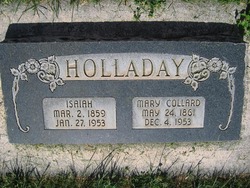 Mary <I>Collard</I> Holladay 