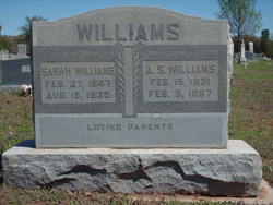 Sarah Frances <I>Windham</I> Williams 