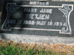 Mary Jane <I>Robey</I> Tietjen 