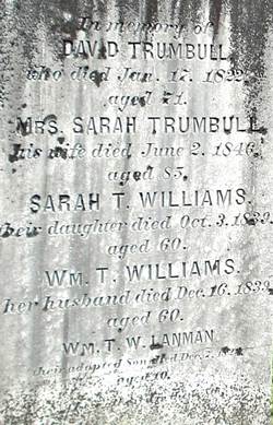 Sarah <I>Trumbull</I> Williams 