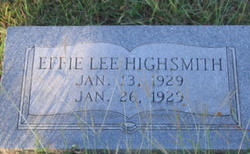 Effie Lee Highsmith 