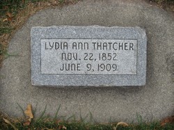 Lydia Ann <I>Clayton</I> Thatcher 