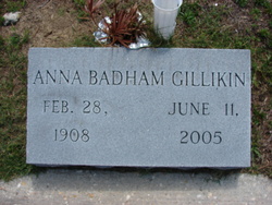 Anna <I>Badham</I> Gillikin 