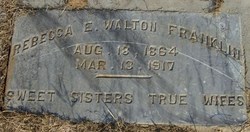 Rebecca E <I>Walton</I> Franklin 