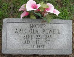 Aurelia Ola “Arie” <I>Allen</I> Powell 