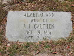 Almetto Ann <I>Caston</I> Cauthen 