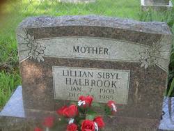 Lillian Sibyl <I>Groves</I> Halbrook 