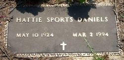 Hattie <I>Sports</I> Daniels 