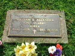 Corp William Eugene “Bill” Allender 