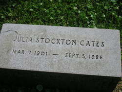 Julia Stockton <I>Stockton</I> Cates 
