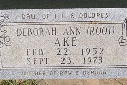 Deborah Ann “Debbie” <I>Root</I> Ake 