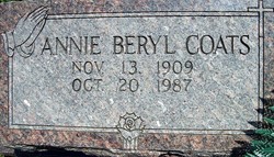 Annie Beryl <I>Sandy</I> Coats 