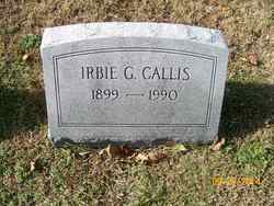 Irbie E <I>Garner</I> Callis 