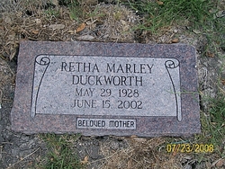 Retha Mae <I>Marley</I> Duckworth 