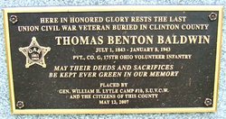 Pvt Thomas Benton Baldwin 