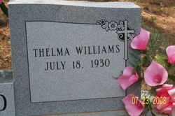 Thelma “Sis” <I>Williams</I> Townsend 