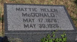 Mattie Helen <I>Ezell</I> McDonald 