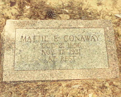 Mattie Elizabeth <I>Roebuck</I> Conaway 