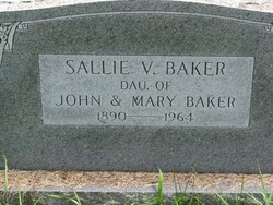 Sarah Virginia “Sallie” Baker 