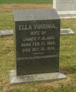 Ella Virginia <I>Turner</I> Bland 